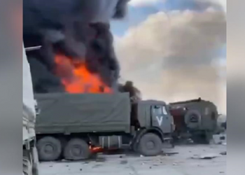 Появилось пожалуй первое видео из аэропорта Гостомеля после начала боев