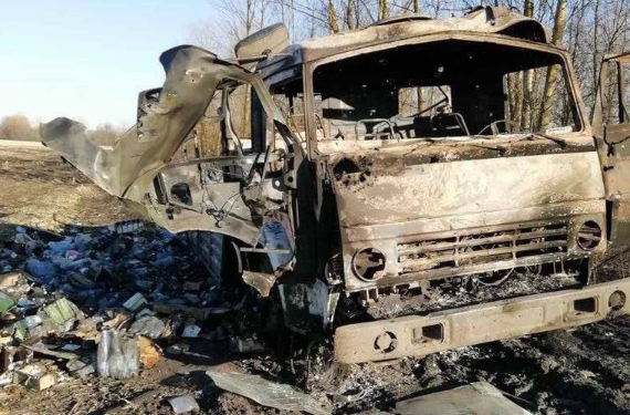 уничтожили колону ВС РФ