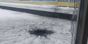 Сегодня утром был обстрелян Дергачевский лицей №3