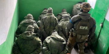 Новая партия российских пленных.