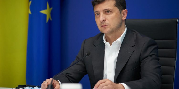 Владимир Зеленский на встрече лидеров государств