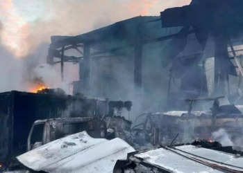 Еще один пожар в Броварском районе под Киевом.