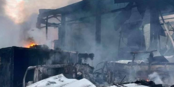 Еще один пожар в Броварском районе под Киевом.