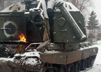 Украинские военные уничтожили вражескую гаубицу