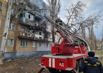 Обстрел жилых домов в Николаеве