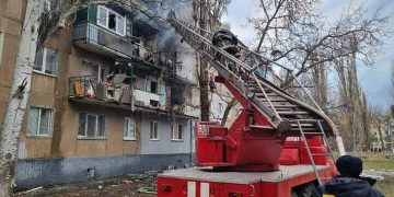 Обстрел жилых домов в Николаеве