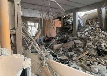 Последствия обстрела Оскольского психоневрологического интерната