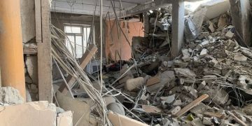 Последствия обстрела Оскольского психоневрологического интерната