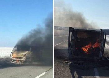 Изюм. Российские кафиры обстреляли частный микроавтобус