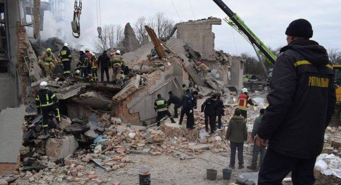 Удар по телебашне возле Ровно