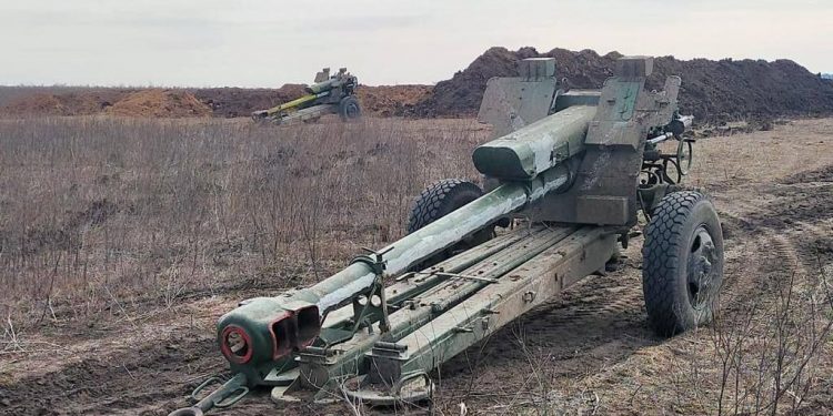 Наши разбили арту оккупантов