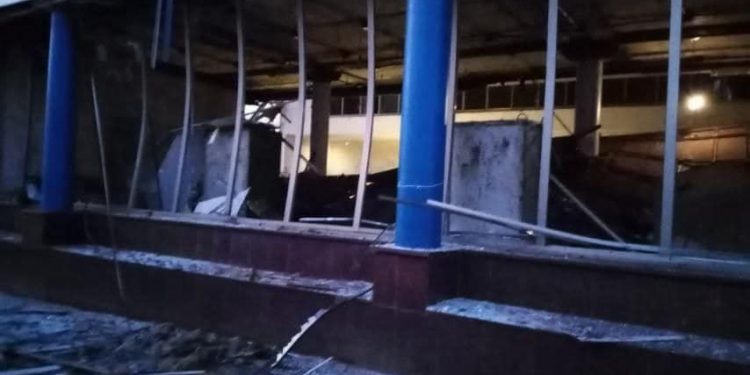 Пожар жилого дома в Киеве