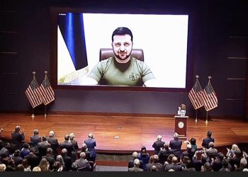 Владимир Зеленский во время заседания Конгресса США: