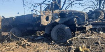 Силы обороны уничтожили колонну вражеской техники