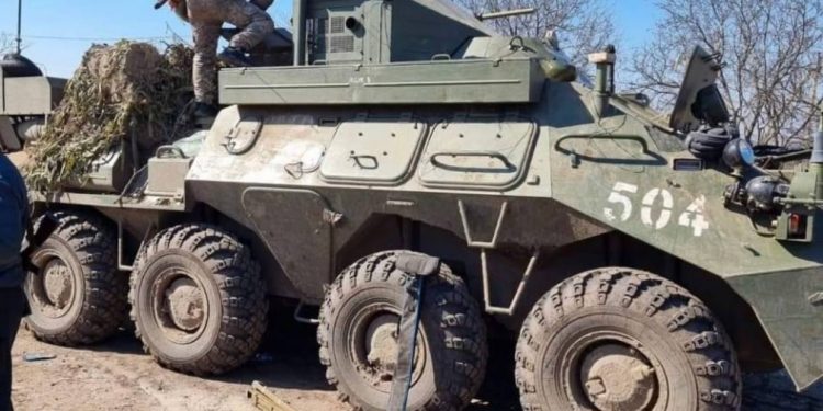 Захватили новейшую командно-штабную машину армии РФ