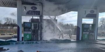 Обстреляли АЗС на Николаевщине