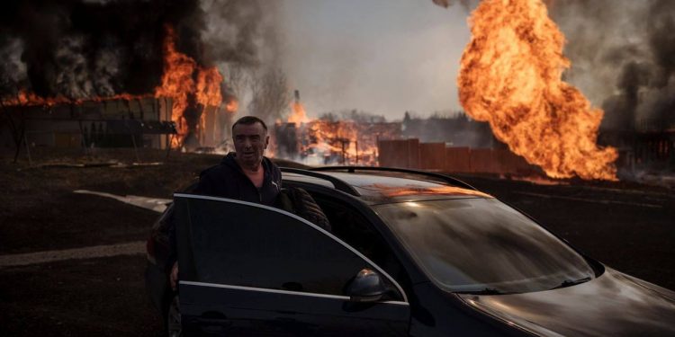 Вчера в Харькове снаряд прилетел в газопровод