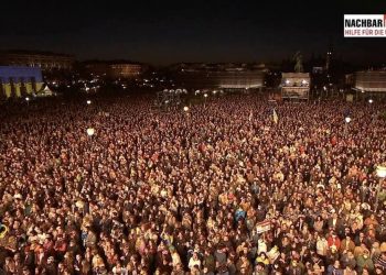 Акция в Вене в поддержку Украины