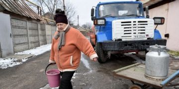 В захваченном Донецке проблемы с водой