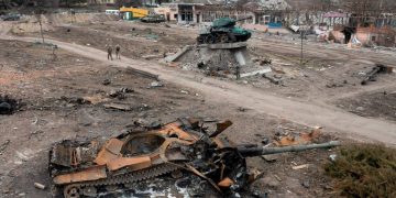 Символичное фото из освобожденного Тростянца