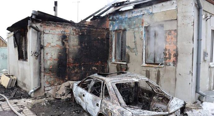 В Дергачах на Харьковщине оккупанты обстреляли горсовет