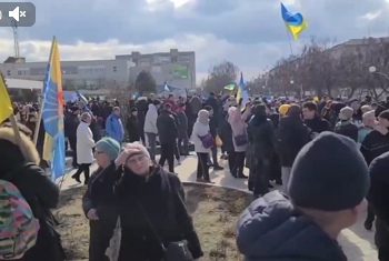 Митинг в Новой Каховке