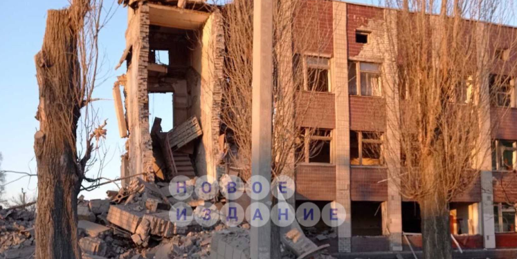 Харьков, последствия ночного обстрела школы