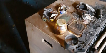 Разрушенный бойцовский зал в Ирпене