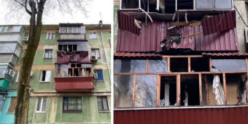 После обстрелов Днепропетровской области