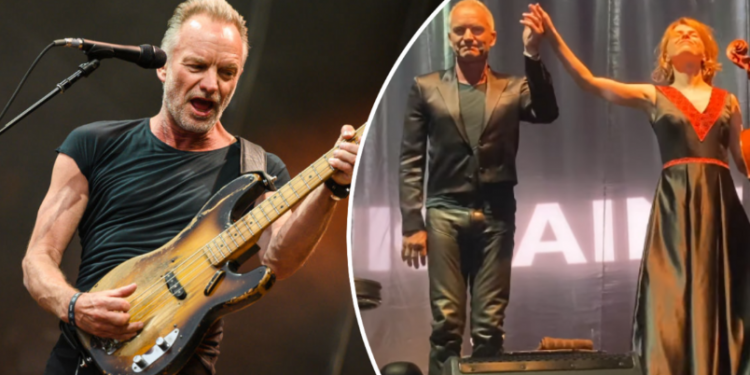 Стинг дал концерт вместе с украинской виолончелисткой