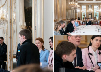 Макрон встретился с мэром Мелитополя Иваном Федоровым