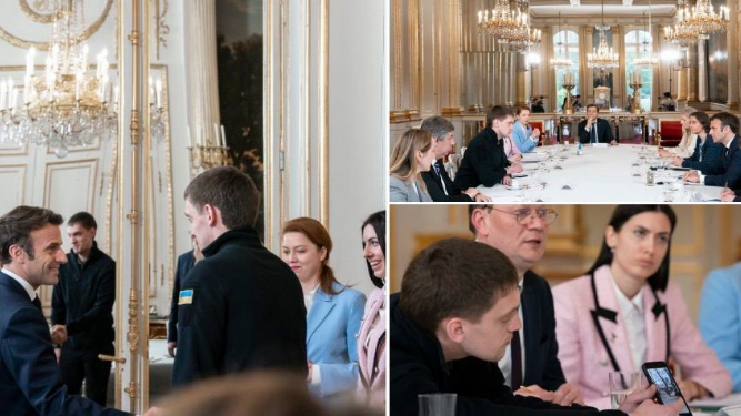 Макрон встретился с мэром Мелитополя Иваном Федоровым