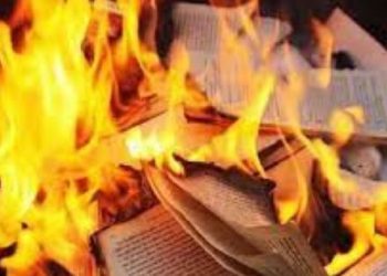 Сотни сожженных Библий в Ирпене