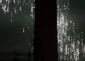 Применение фосфорных бомб в Донецкой области