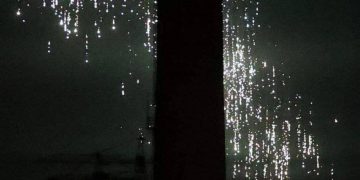 Применение фосфорных бомб в Донецкой области