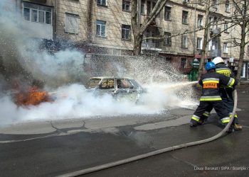 Последствия обстрела Николаева