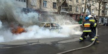 Последствия обстрела Николаева