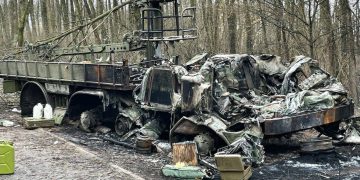 Разбитая российская техника в Киевской области.