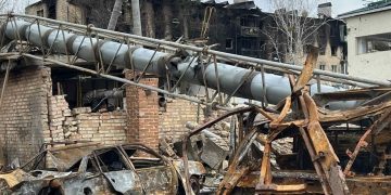 Разбор завалов в Бородянке