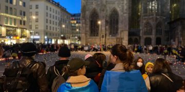 В Вене прошла акция в поддержку Украины