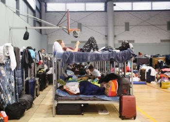 Фото из лагеря беженцев в Мексике