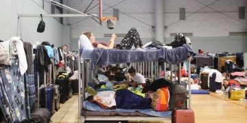 Фото из лагеря беженцев в Мексике