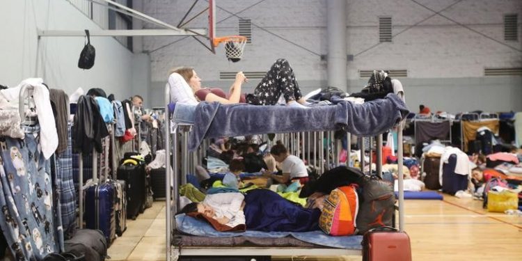 Фото из лагеря беженцев в Мексике