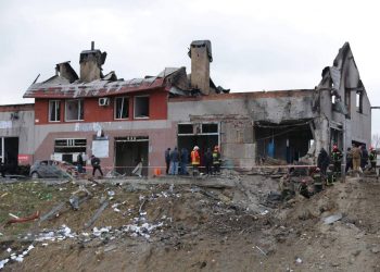 Последствия обстрела Львова