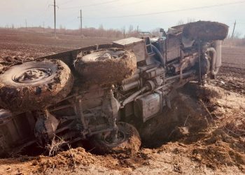 Колону российской техники разбили