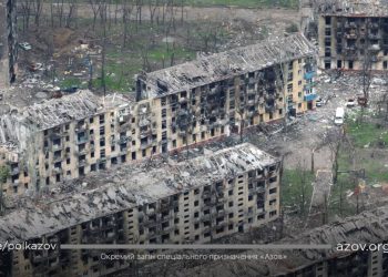 Азов публикует свежие фото Мариуполя