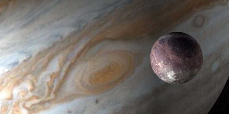 Неизвестный объект мог врезаться в спутник Юпитера