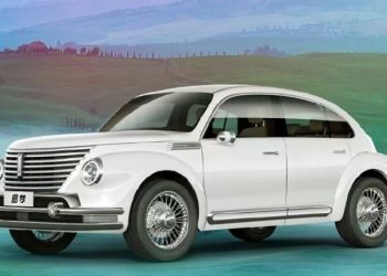 Экстравагантный электромобиль в ретро-стиле