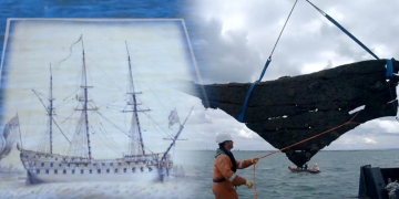 Обнаружен новый фрагмент затонувшего в XVIII веке корабля