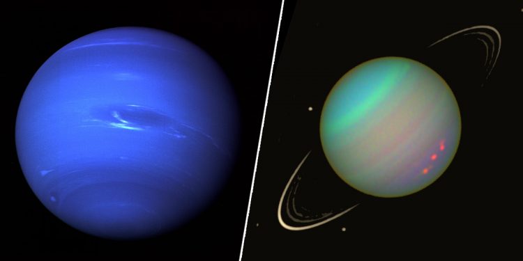 Почему Нептун и Уран имеют разные оттенки